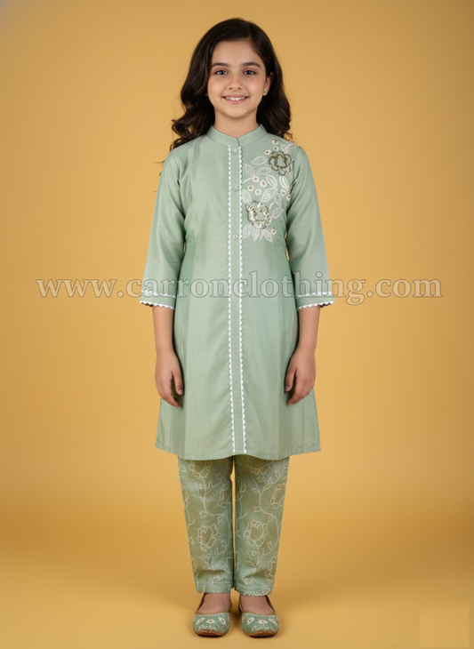 Green Colour Kurti Set (GC-GKUS_986)