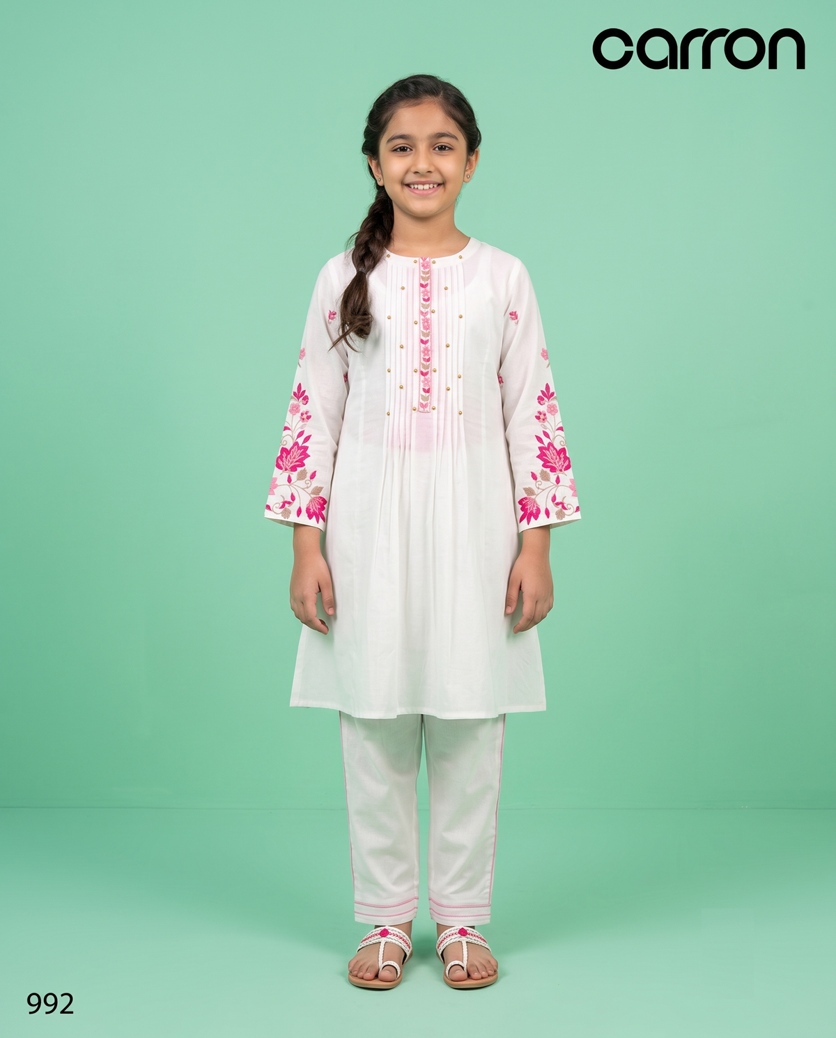 White Colour kurti Set(GC-GKUS_992)