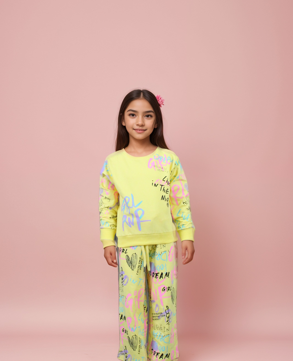 Yellow Colour Co-Ord Set(GC-GCOS_241)