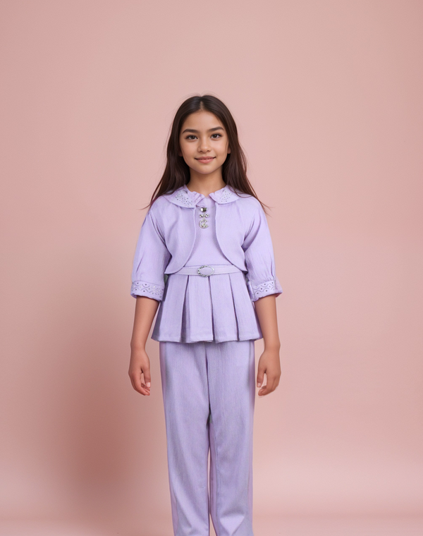 Purple Colour Co-Ord Set(GC-GCOS_3003)