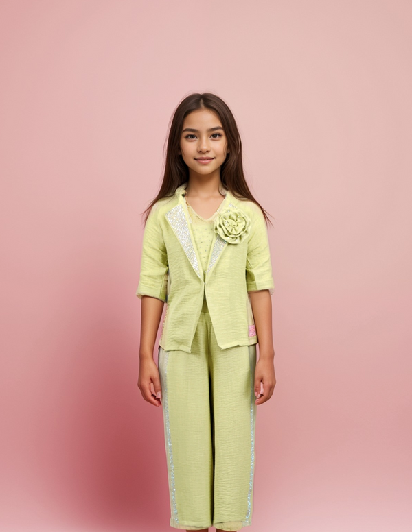 Green Colour Co-Ord Set(GC-GCOS_30678)