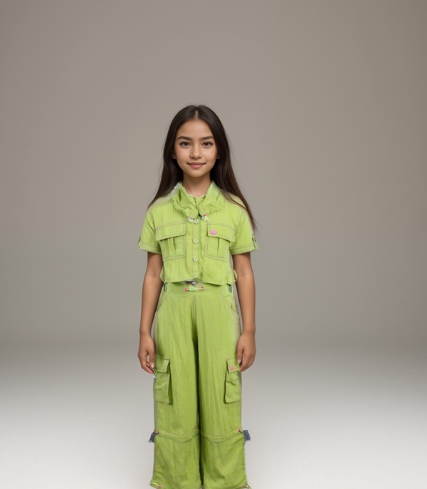 Green Colour Co-Ord Set(GC-GCOS_30706)