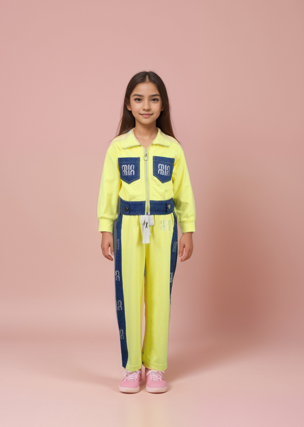 Yellow Colour Co-Ord Set(GC-GCOS_7480)