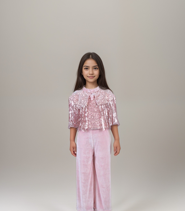 Pink Colour Western Plazo Set(GC-GWSD_976)