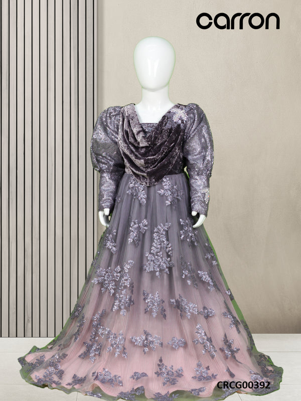 Grey Colour Long Gown (GE-GGWN_1402)
