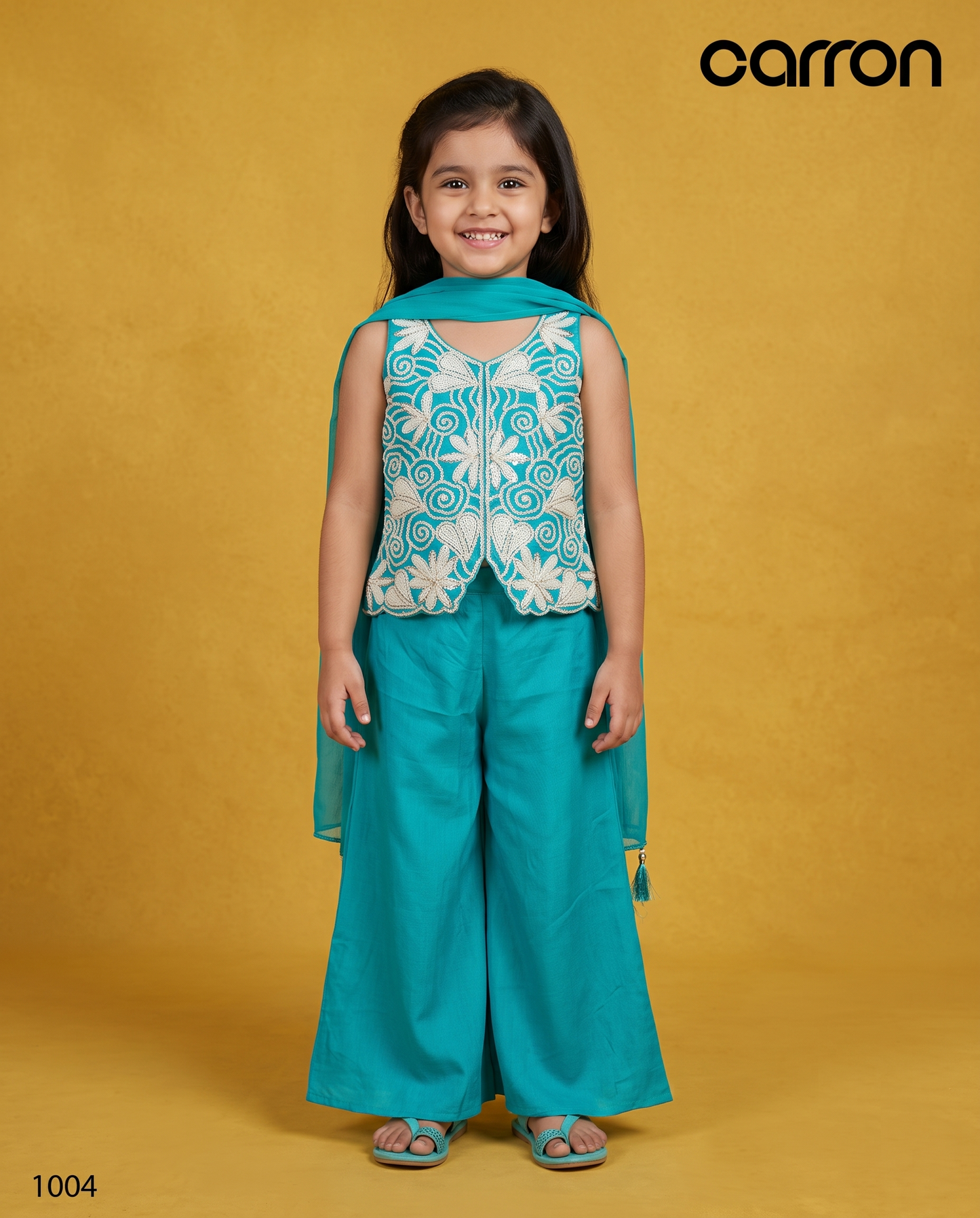 Firozi Colour Plazo Set(GE-GPZS_1004)