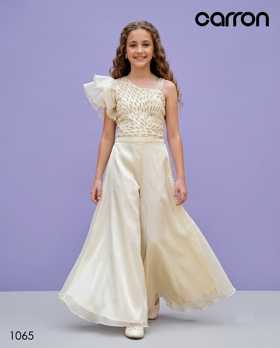 Ivory Colour Plazo Set(GE-GPZS_1065)
