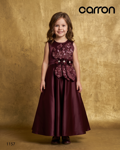 Wine Colour Gown(GE-GGWN_1157)