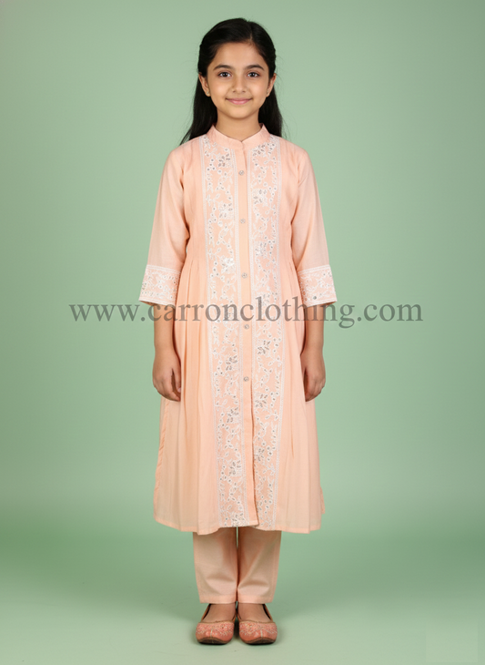 Peach Colour Kurti Set (GC-GKUS_1161)