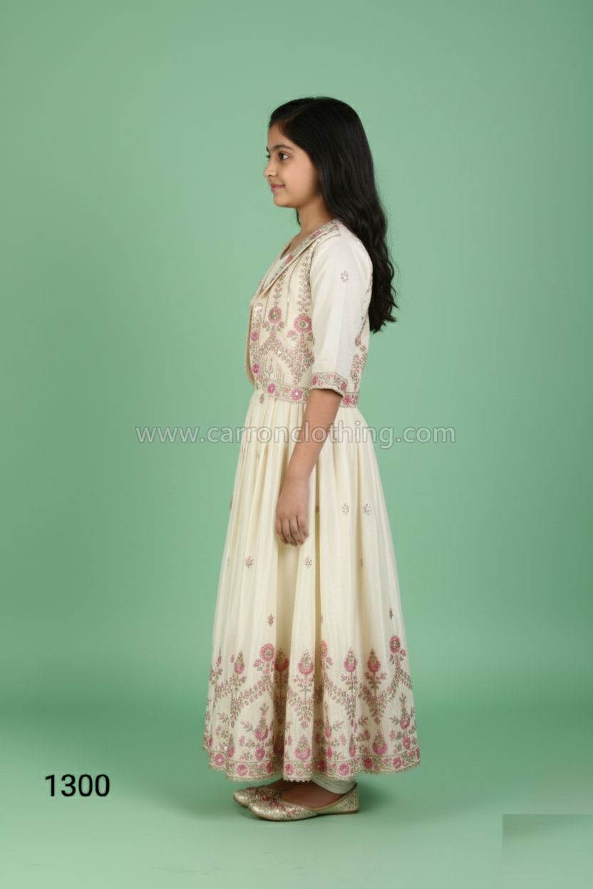 Cream Colour Ghaghra Choli Set(GE-GGHC_1300)