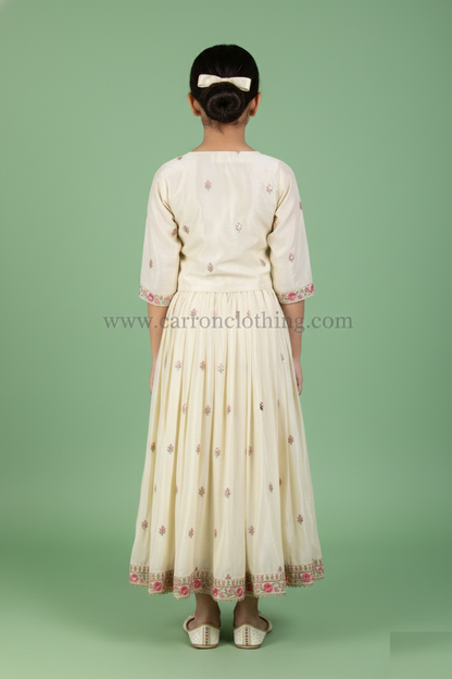 Cream Colour Ghaghra Choli Set(GE-GGHC_1300)