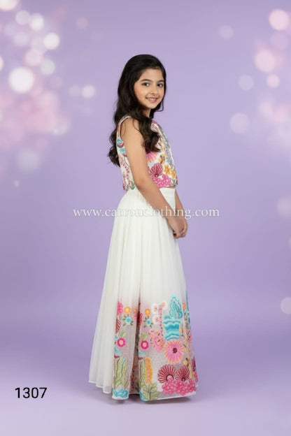 Cream Colour Ghaghra Choli(GE-GGHC_1307)