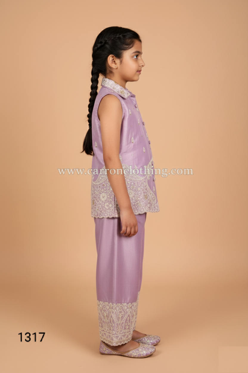 Purple Colour Chudidar(GE-GCHU_1317)