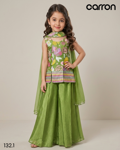 Green Colour Plazo Set(GE-GPZS_132.1)