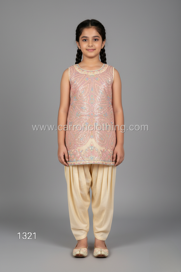 Peach Colour Chudidar(GE-GCHU_1321)