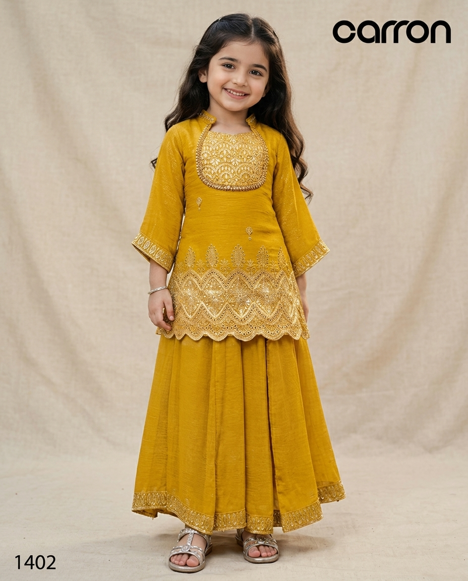 Mustard Colour Plazo Set(GE-GPZS_1402)