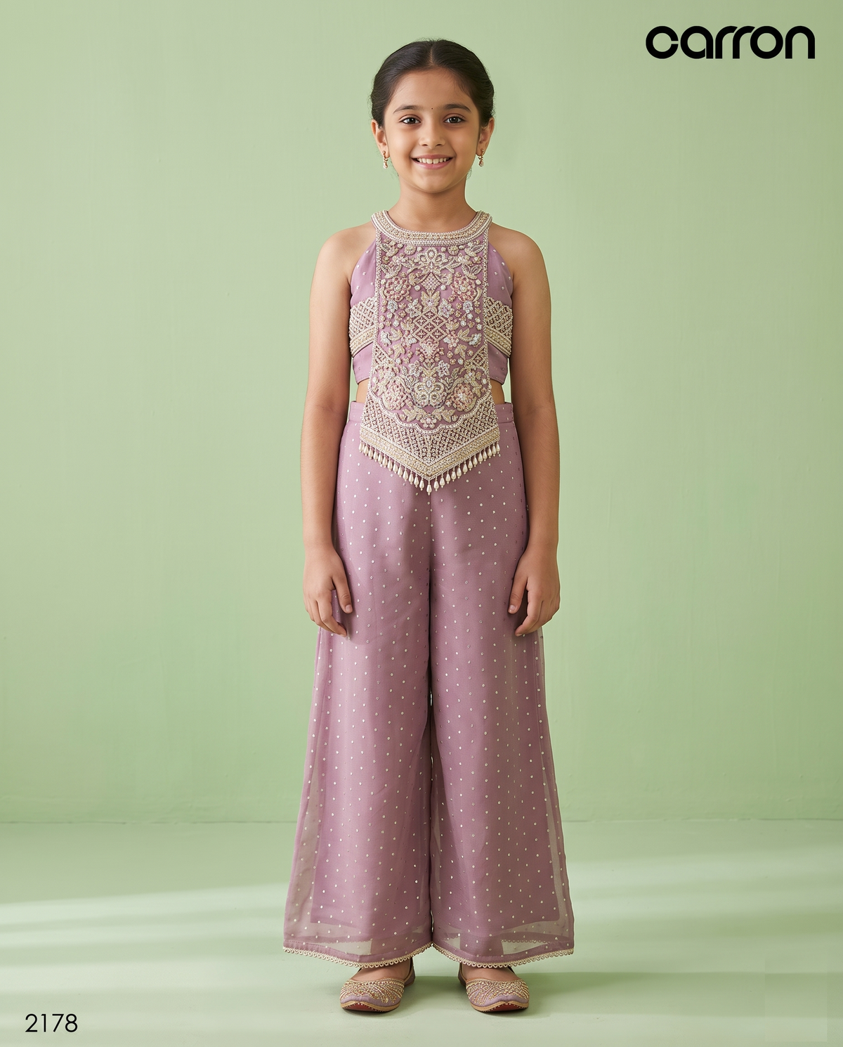 Lavender Colour Plazo Set(GE-GPZS_2178)