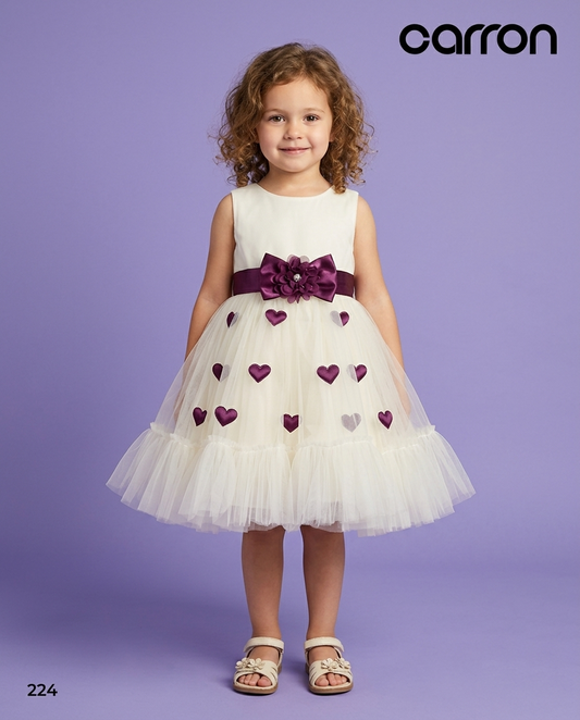 Cream Colour Party Frock(GE-GFRP_224)