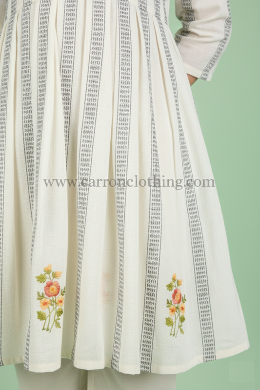 Off White Colour Kurti Set (GC-GKUS_2681)