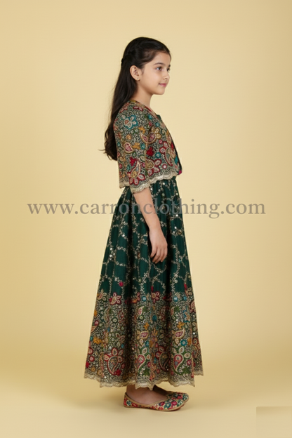 Green Colour Ghaghra Choli(GE-GGHC_3003)