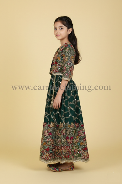 Green Colour Ghaghra Choli(GE-GGHC_3003)