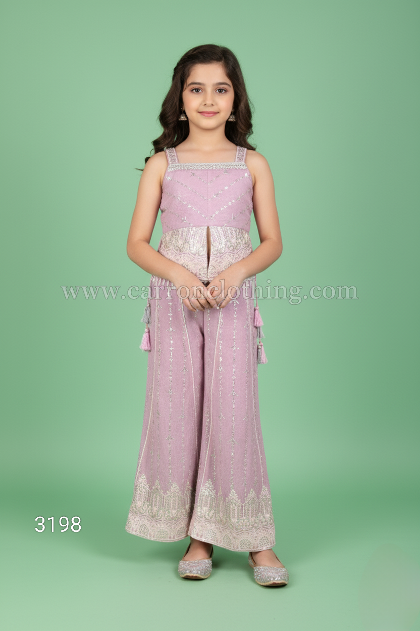 Pink Colour Plazo Set(GE-GPZS_3198)