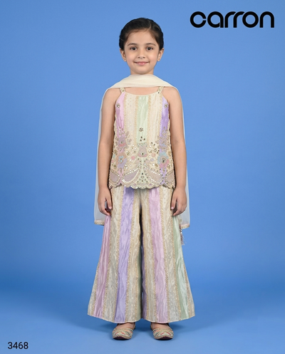 Multi Colour Plazo Set(GE-GPZS_3468)