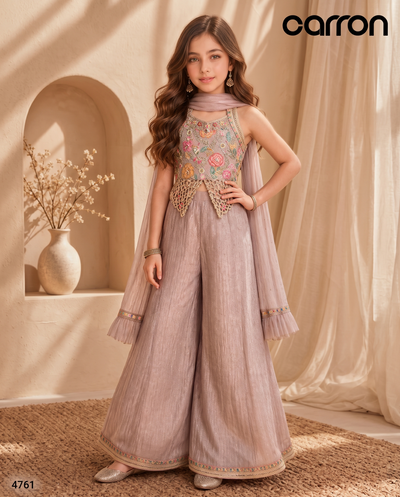 Dusty Rose Colour Plazo Set(GE-GPZS_4761)
