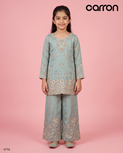 Sage Green Colour Plazo Set(GE-GPZS_4796)
