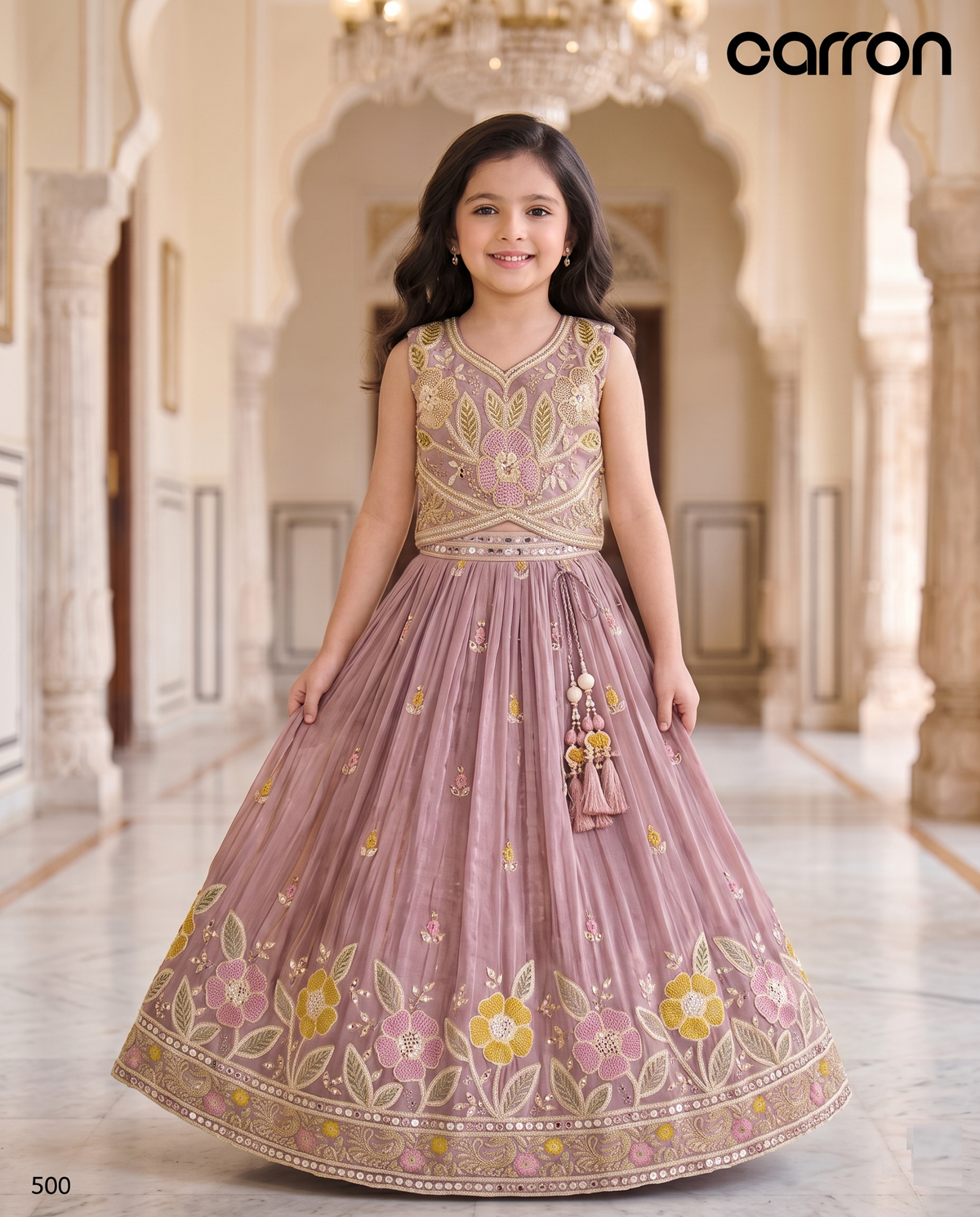 Lavender Colour Ghaghra Choli(GE-GGHC_500)