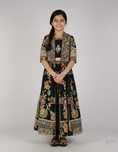 Black Colour Ghaghra Choli(GE-GGHC_5878)