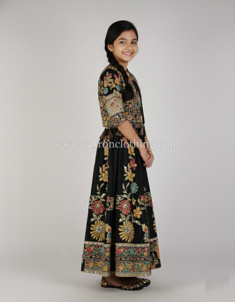 Black Colour Ghaghra Choli(GE-GGHC_5878)