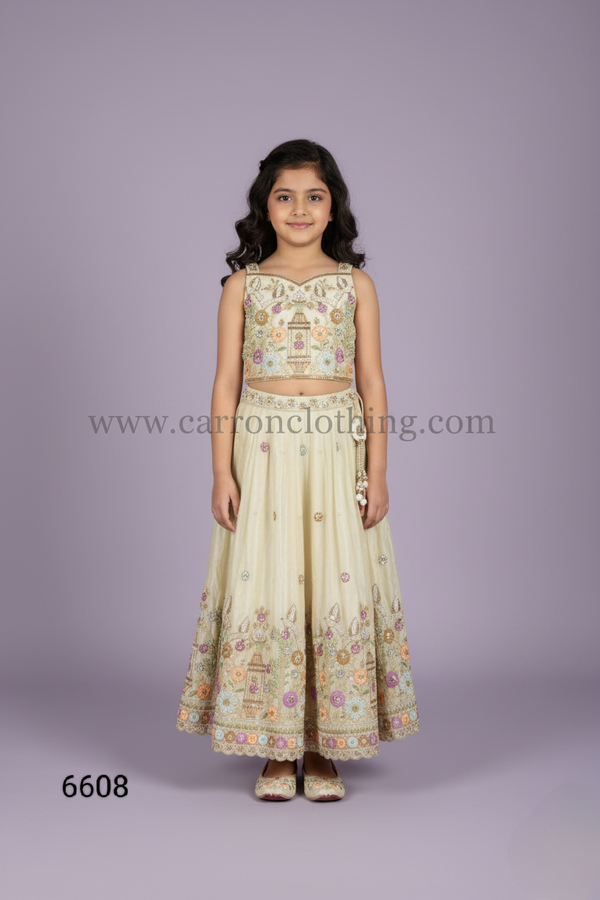 Chickoo Colour Ghaghra Choli(GE-GGHC_6608)
