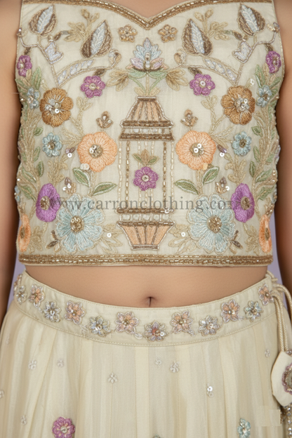 Chickoo Colour Ghaghra Choli(GE-GGHC_6608)