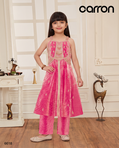 Pink Colour Plazo Set(GE-GPZS_6618)