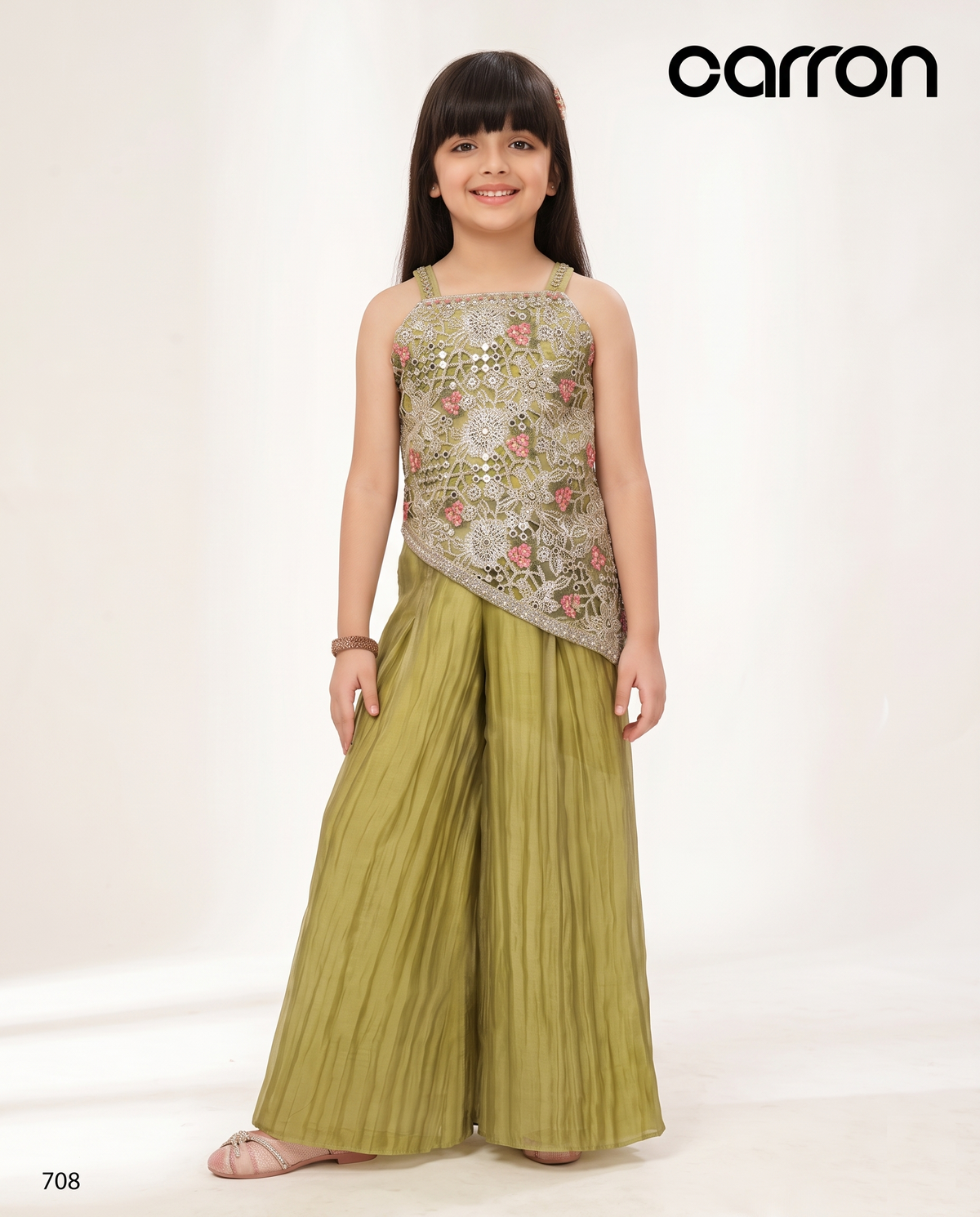 Sage Green Colour Plazo Set(GE-GPZS_708)