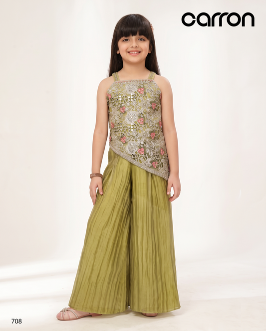 Sage Green Colour Plazo Set(GE-GPZS_708)
