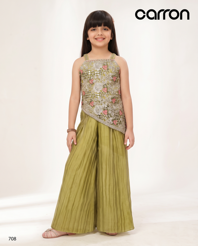 Sage Green Colour Plazo Set(GE-GPZS_708)