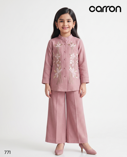Baby Pink Colour Party Co-Ord Set(GE-GPZS_771)