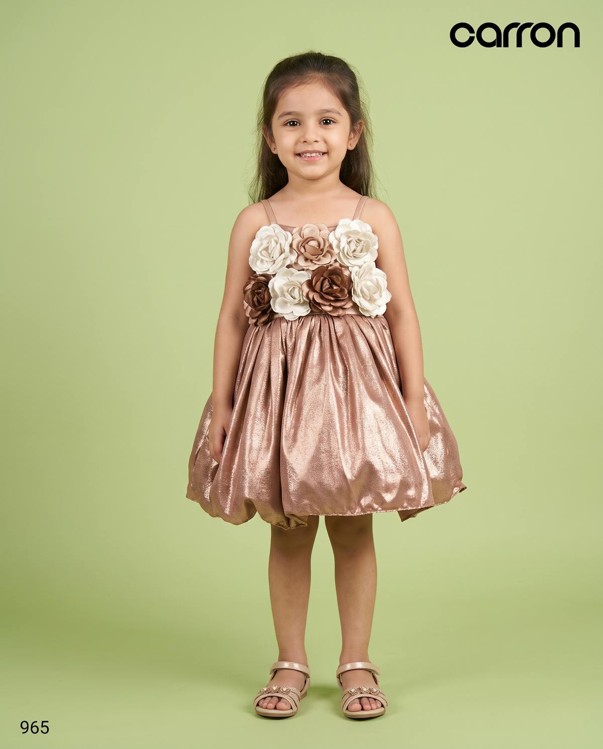 Chocalate Colour Party Frock(GE-GFRP_965)