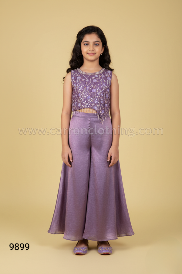 Lavender Colour Plazo Set(GE-GPZS_9899)