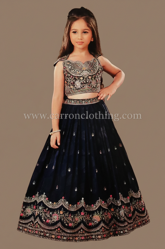 Blue Colour Ghaghra Choli(GE-GGHC_993)