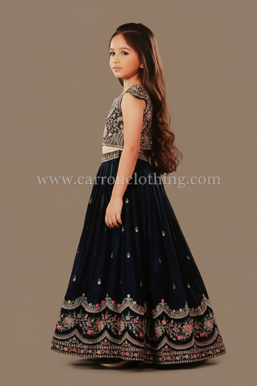 Blue Colour Ghaghra Choli(GE-GGHC_993)