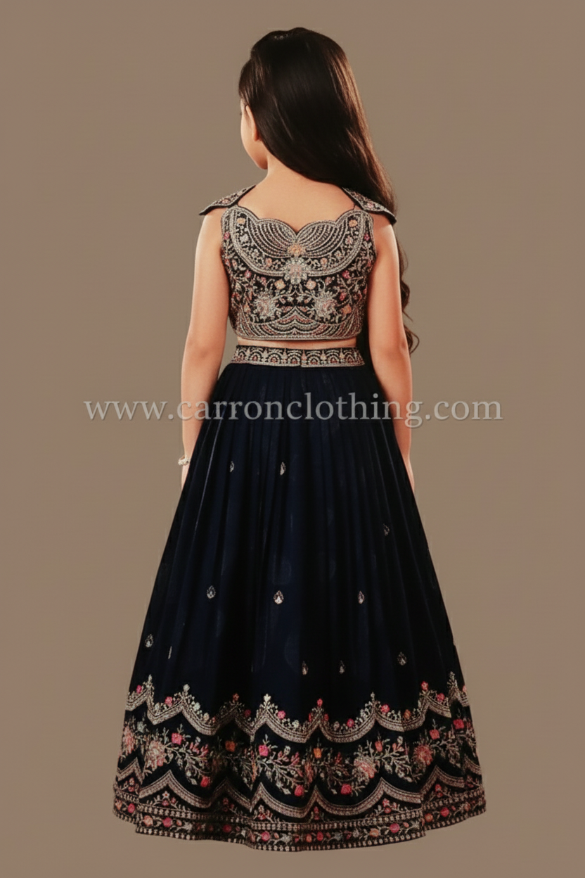 Blue Colour Ghaghra Choli(GE-GGHC_993)
