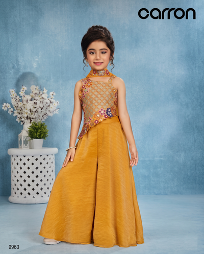 Mustard Yellow Colour Plazo Set(GE-GPZS_9963)