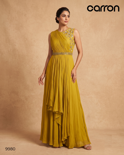 Green Colour Anarkali Gown(LE-WANK_9980)