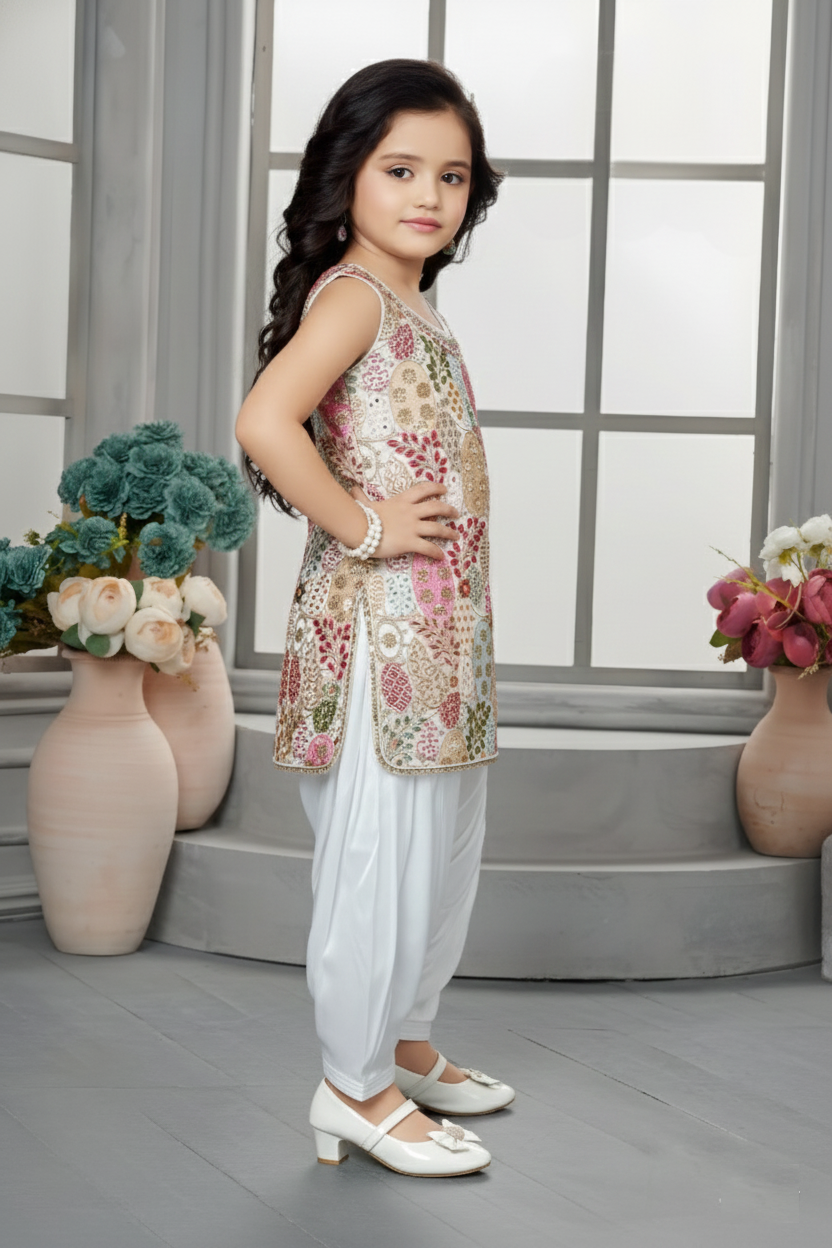 Cream Colour Chudidar(GE-GCHU_1010)