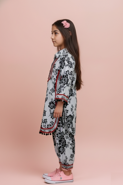 Black Colour Chudidar(GE-GCHU_3721)