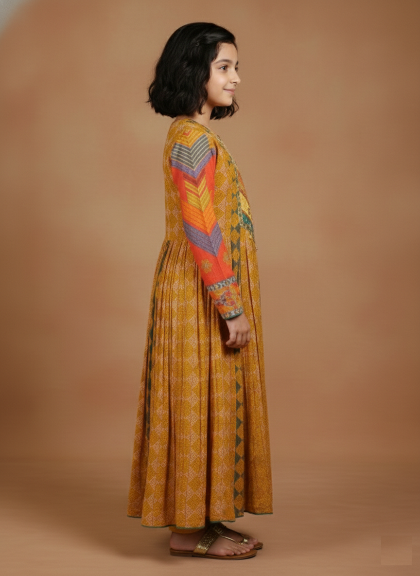 Mustard Colour Chudidar(GE-GCHU_4873)