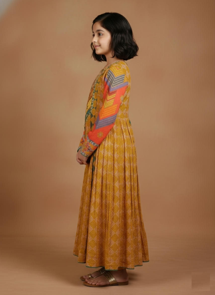 Mustard Colour Chudidar(GE-GCHU_4873)
